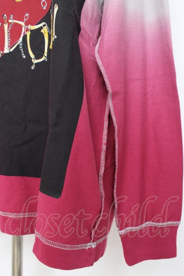 画像4: ヴィヴィアンウエストウッド MAN 中古 / ロゴチェーンptグラデTシャツ 44 グレー×ピンク  Y-26-08-19-011-to-SZ-ZY (4)