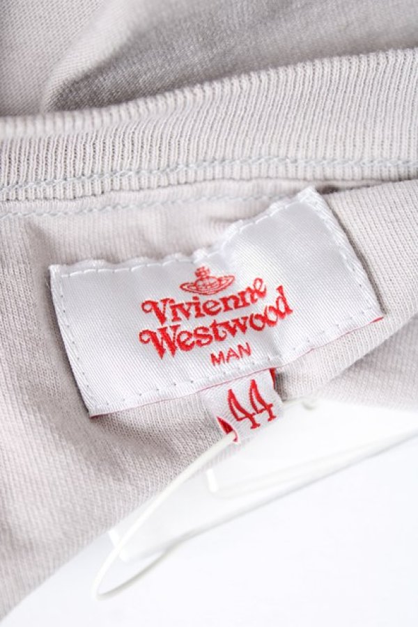 画像5: ヴィヴィアンウエストウッド MAN 中古 / ロゴチェーンptグラデTシャツ 44 グレー×ピンク  Y-26-08-19-011-to-SZ-ZY (5)