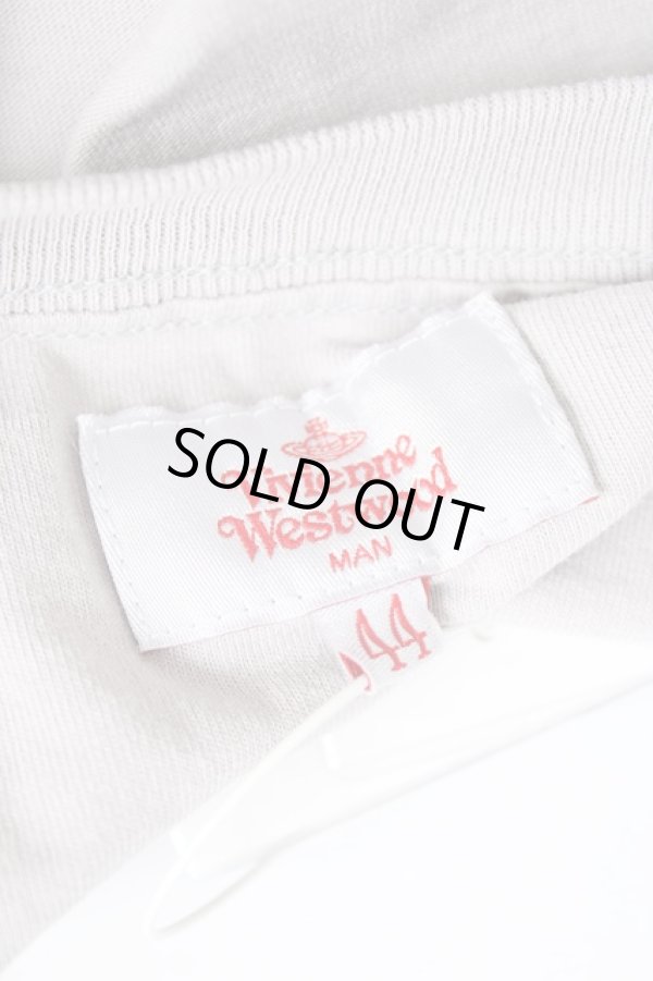 画像5: ヴィヴィアンウエストウッド MAN 中古 / ロゴチェーンptグラデTシャツ 44 グレー×ピンク  Y-26-08-19-011-to-SZ-ZY (5)