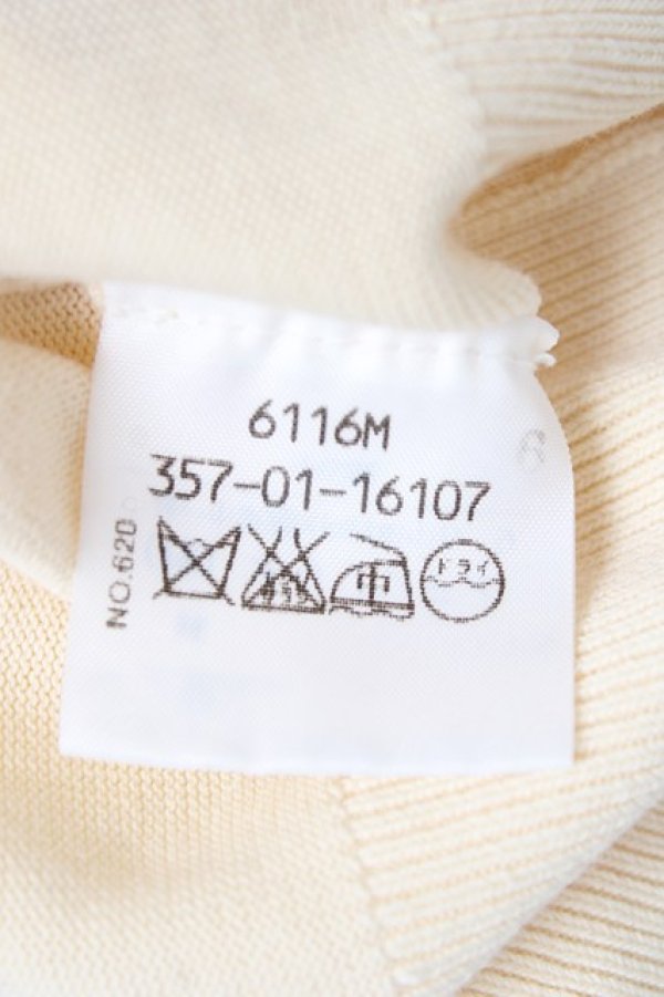 画像8: ヴィヴィアンウエストウッド 中古 / 単色オーブ刺繍半袖サマーニット 2 アイボリー  Y-26-08-19-014-to-SZ-ZY (8)