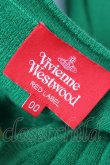 画像5: ヴィヴィアンウエストウッド 中古 / オーブ刺繍Vネックウールカーディガン 00 グリーン  Y-26-08-19-016-to-SZ-ZY (5)
