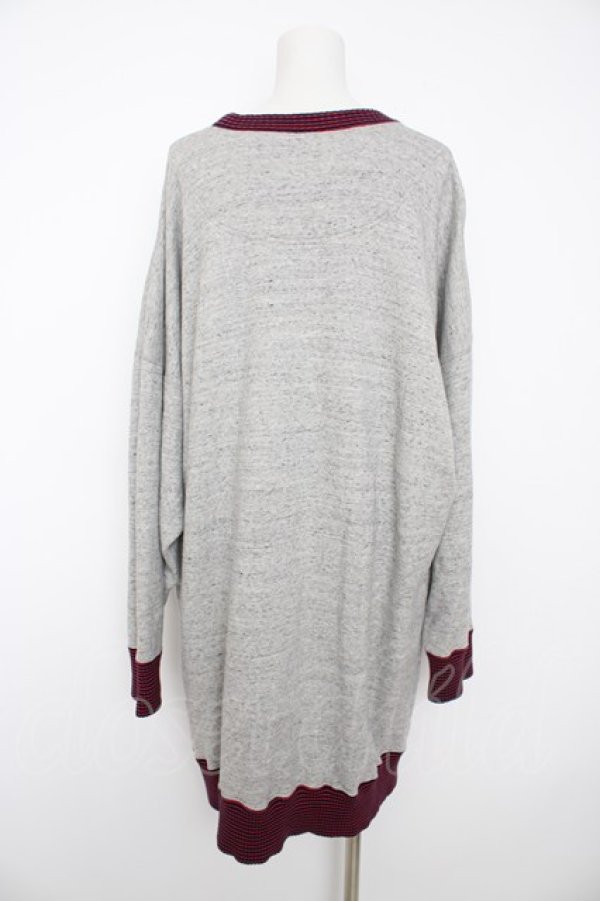 画像2: ヴィヴィアンウエストウッド 中古 / EMBROIDERY BIG スウェット 00 グレー  Y-26-08-26-026-to-YM-ZH (2)
