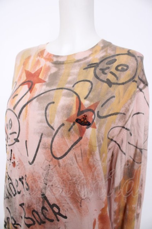 画像3: ヴィヴィアンウエストウッド 中古 / ARTIST ROUND NECK カットソー  ピンク  Y-26-08-26-029-to-SZ-ZH (3)