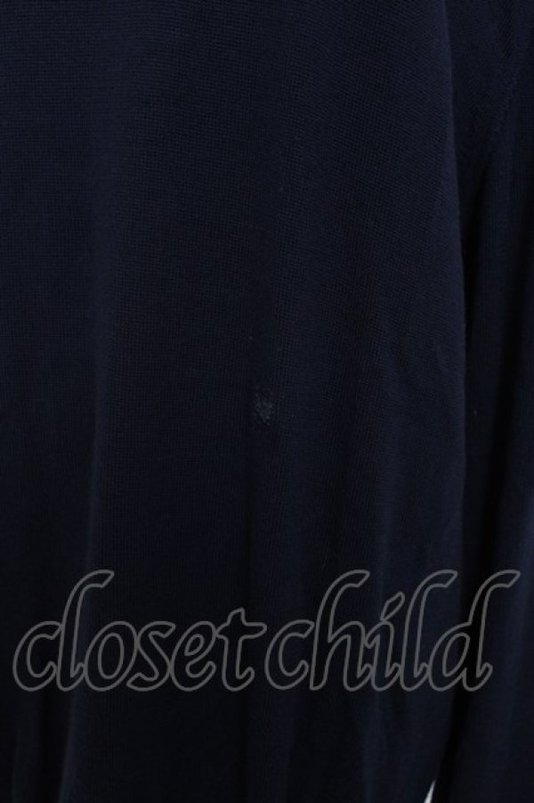 画像4: ヴィヴィアンウエストウッド MAN 中古 / オーブ刺繍ニットトップス XL ネイビー  Y-26-08-26-030-to-YM-ZH (4)
