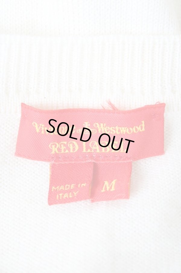 画像5: ヴィヴィアンウエストウッド 中古 / カラーオーブ刺繍カーディガン M アイボリー  Y-26-08-26-033-to-SZ-ZH (5)