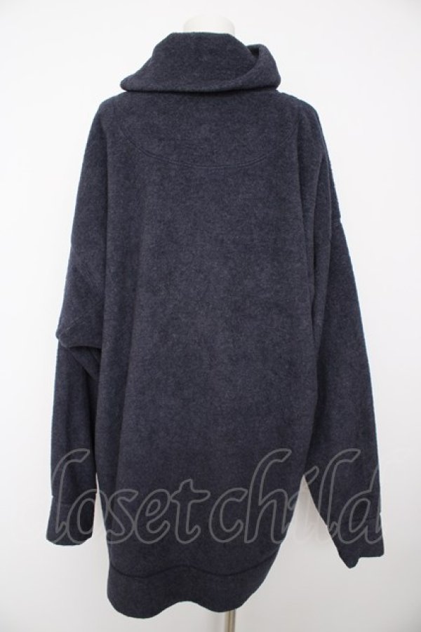 画像2: ANGLOMANIA 中古 / ハイネックフリースワンピース 38 紺  Y-26-08-26-036-op-SZ-ZY (2)