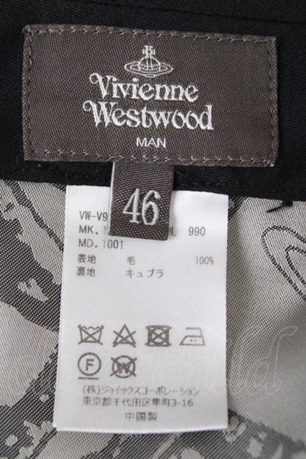 画像9: ヴィヴィアンウエストウッド MAN 中古 / シングルセットアップ ジャケット46/パンツ46 ブラック  Y-26-08-26-040-su-SZ-ZH (9)