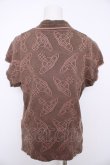画像2: ヴィヴィアンウエストウッド 中古 / SIDE STRIPPED POLO SHIRTS XS カーキブラウン  Y-26-08-26-009-bl-SZ-ZH (2)