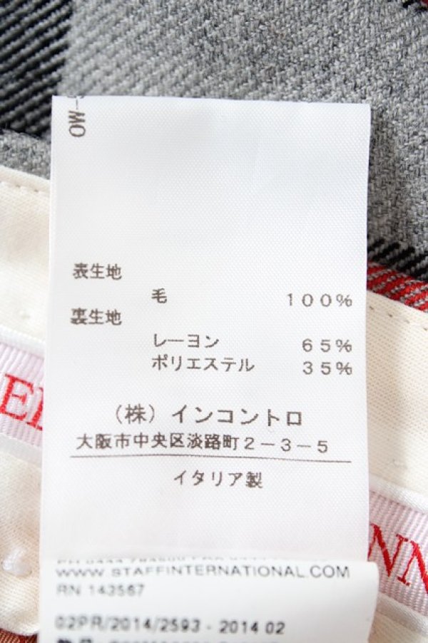 画像3: ヴィヴィアンウエストウッド 中古 / スリット入リタータンチェックスカート 40 レッド  Y-26-08-26-057-sk-SZ-ZH (3)