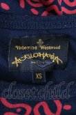 画像3: ANGLOMANIA 中古 / 総柄Tシャツ XS 紺ｘ赤  Y-26-08-26-012-ts-AS-ZH (3)