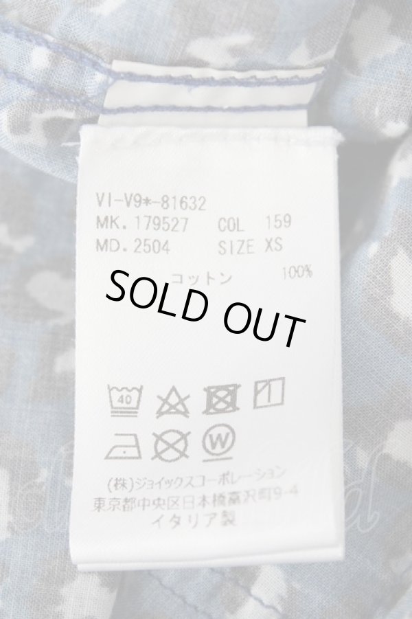 画像5: ANGLOMANIA 中古 / レオパードブラウス XS 青  Y-26-08-26-013-bl-AS-ZH (5)