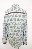 画像2: ヴィヴィアンウエストウッド MAN 中古 / パームツリーガラシャツ 46 ブルー/グリーン  Y-26-08-26-020-bl-SZ-ZH (2)