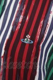 画像3: ヴィヴィアンウエストウッド 中古 / ペインテッドストライプシャツ 48 グリーンｘレッド  Y-26-08-26-021-bl-YM-ZH (3)