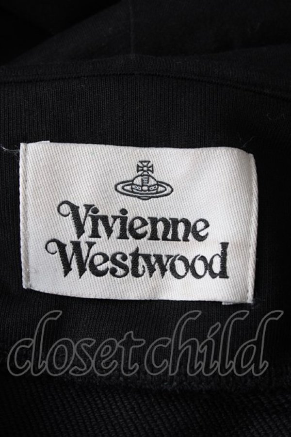 画像4: ヴィヴィアンウエストウッド 中古 / TAPE HOODIE（テープフーディー）パーカー XXL ブラック  Y-26-09-02-003-to-YM-ZY (4)