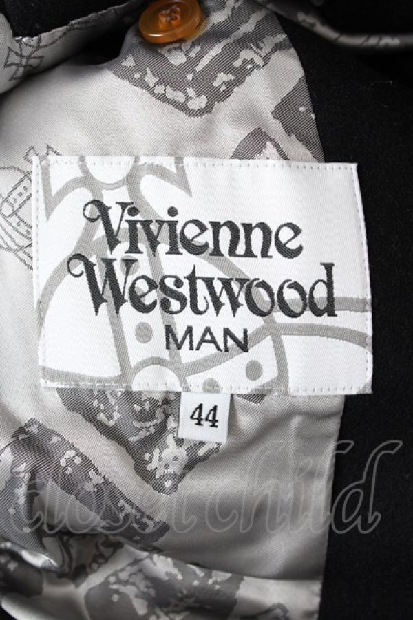 画像4: ヴィヴィアンウエストウッド MAN 中古 / ASYMMETRIC CHESTERFIELD COAT 44 ブラック  Y-26-09-02-009-co-SZ-ZY (4)