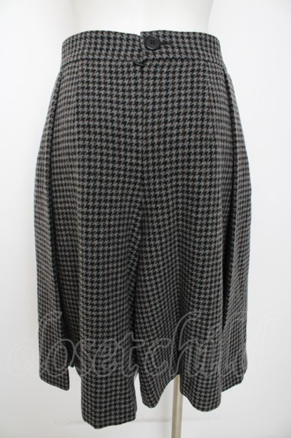 画像2: ヴィヴィアンウエストウッド 中古 //ドッグトゥースプリーツキュロット 02 灰  Y-26-09-02-012-sk-OD-ZY (2)