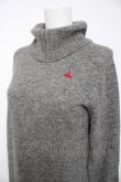 画像3: ヴィヴィアンウエストウッド 中古 / 単色オーブ刺繍ハイネックニットトップス 2 グレー  Y-26-09-02-002-to-SZ-ZY (3)