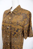 画像3: ヴィヴィアンウエストウッド MAN 中古 / ボタニカル調総柄シャツ 46 ブラック  Y-26-09-09-018-bl-SZ-ZY (3)