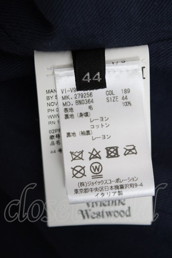 画像7: ヴィヴィアンウエストウッド 中古 / ウエストコートジャケット 44 ネイビーｘイエロー  Y-26-09-23-021-jc-YM-ZY (7)