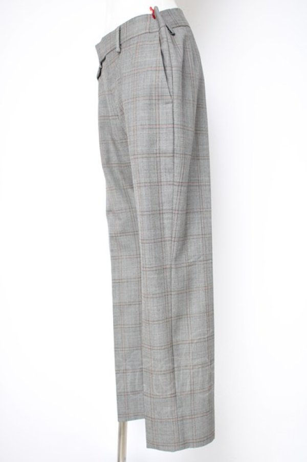 画像2: ヴィヴィアンウエストウッド MAN 中古 / チェックトラウザーズ 44 グレー  Y-26-09-23-032-pa-AS-ZY (2)