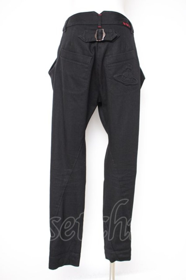 画像2: ヴィヴィアンウエストウッド 中古 / デニムトラウザーズ 1 ブラック  Y-26-09-23-037-pa-SZ-ZY (2)