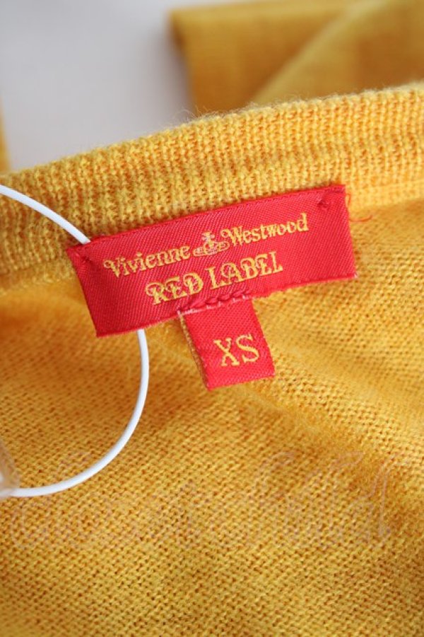画像5: ヴィヴィアンウエストウッド 中古 / カラーオーブ刺繍カーディガン XS イエロー  Y-26-09-23-006-to-YM-ZY (5)