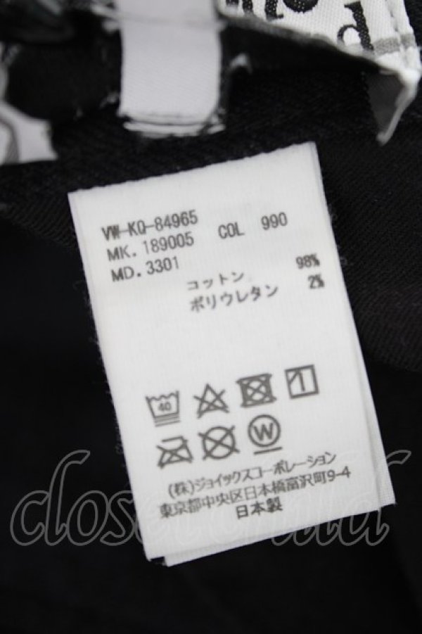 画像6: ヴィヴィアンウエストウッド MAN 中古 / ORB プリントデニムパンツ 44 ブラック  Y-26-09-23-038-pa-SZ-ZY (6)