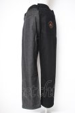 画像3: ヴィヴィアンウエストウッド MAN 中古 / BARBED WIRE CIRCLE ORB MIX COLOR ASYMMETRY DENIM 44 ブラック  Y-26-09-23-039-pa-SZ-ZY (3)