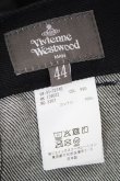 画像5: ヴィヴィアンウエストウッド MAN 中古 / BARBED WIRE CIRCLE ORB MIX COLOR ASYMMETRY DENIM 44 ブラック  Y-26-09-23-039-pa-SZ-ZY (5)