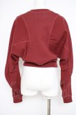 画像3: ヴィヴィアンウエストウッド 中古 / CROPPED POURPOINT SWEATSHIRT L 赤  Y-26-09-23-009-to-OD-ZY (3)