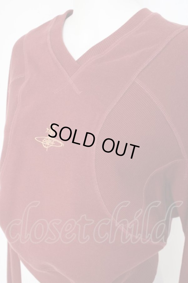 画像4: ヴィヴィアンウエストウッド 中古 / CROPPED POURPOINT SWEATSHIRT L 赤  Y-26-09-23-009-to-OD-ZY (4)
