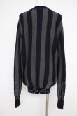 画像3: ヴィヴィアンウエストウッド MAN 中古 / カラーオーブ刺繍ストライプカーディガン M ネイビーｘグレー  Y-26-09-23-012-to-YM-ZY (3)
