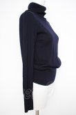 画像2: ヴィヴィアンウエストウッド 中古 / 単色オーブハイネックニット  紺  Y-26-09-23-014-to-SZ-ZY (2)