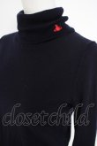 画像4: ヴィヴィアンウエストウッド 中古 / 単色オーブハイネックニット  紺  Y-26-09-23-014-to-SZ-ZY (4)