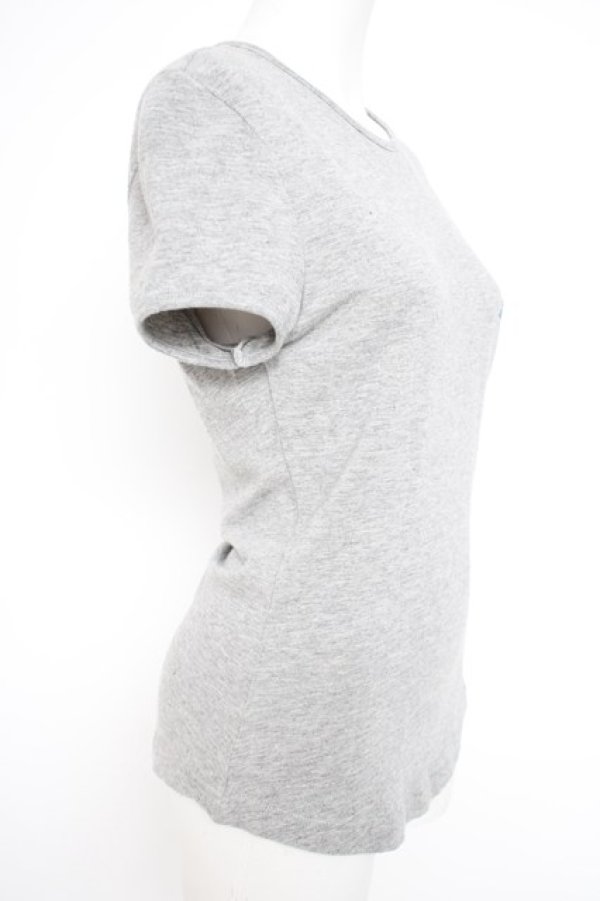 画像2: ヴィヴィアンウエストウッド 中古 / カラーオーブ刺繍半袖カットソー  グレー  Y-26-09-23-015-to-SZ-ZY (2)