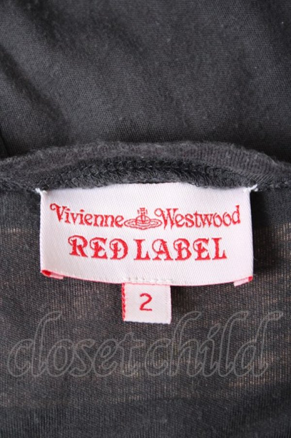 画像5: ヴィヴィアンウエストウッド 中古 / リボンスカーフプリントTシャツ 2 グレー  Y-26-10-07-034-to-SZ-ZY (5)