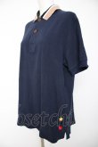 画像3: ヴィヴィアンウエストウッド MAN 中古 / HEART STAR ORBポロシャツ 50 紺  Y-26-10-07-035-bl-SZ-ZY (3)