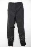 画像4: ヴィヴィアンウエストウッド MAN 中古 / ピンストライプシングルセットアップ 46 黒  Y-26-10-07-044-su-SZ-ZY (4)