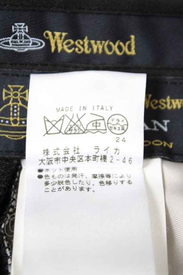 画像8: ヴィヴィアンウエストウッド MAN 中古 / シングルスーツセットアップ 44 黒  Y-26-10-07-045-su-SZ-ZY (8)