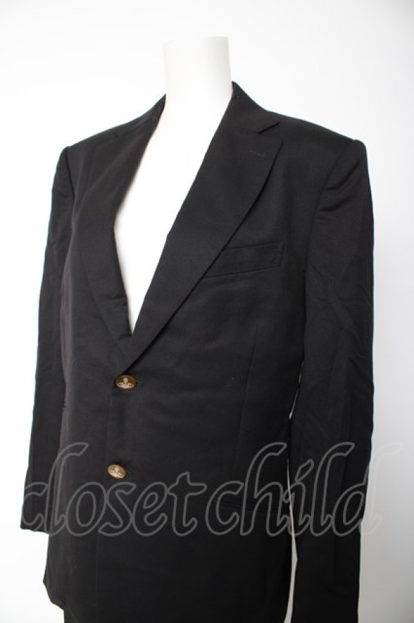 画像3: ヴィヴィアンウエストウッド MAN 中古 / シングルセットアップスーツ 50 ブラック  Y-26-10-14-013-su-SZ-ZY (3)