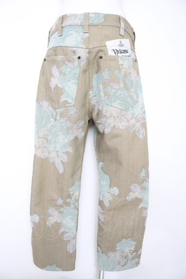画像2: ヴィヴィアンウエストウッド 中古 / RANCH JEAN デニムパンツ 24 カーキ  Y-26-10-14-019-pa-YM-ZY (2)