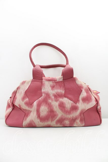 Vivienne Westwood / レオパードヤスミンバッグ(L) ピンク H-23-11-12 