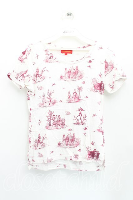 Vivienne Westwood / トワレ柄Tシャツ 1 紫 H-23-12-17-032-ts-OD-ZH 