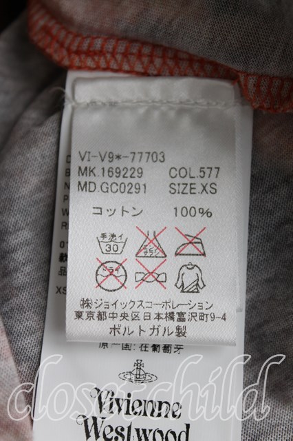 Vivienne Westwood MAN / ウォレス半袖Tシャツ XS 赤 H-24-02-18-046 