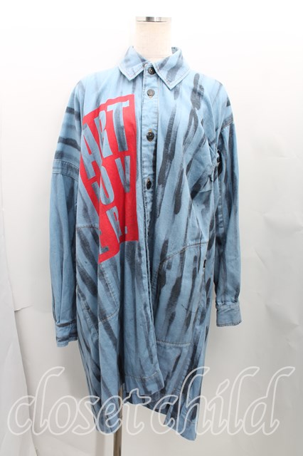 ANGLOMANIA / ART LOVER アナーキーシャツ 38 青 H-24-08-25-013-bl-OD 
