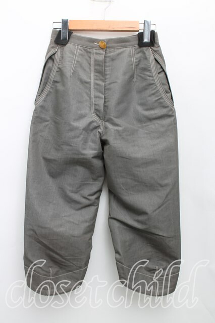Vivienne Westwood / 七分丈パンツ UK10 灰 H-24-09-01-016-pa-IN-ZH  