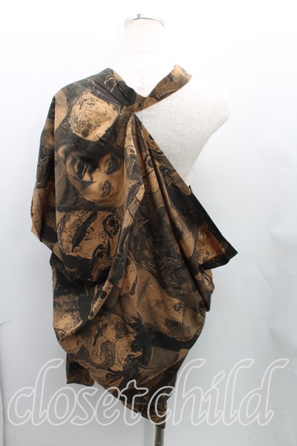 Vivienne Westwood / パペット柄ワンピース 38 茶 H-24-09-29-005-op 