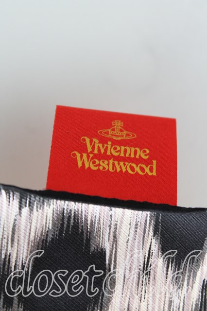 ヴィヴィアンウエストウッド 赤タグ スカーフ レオパード額縁 VivienneWestwood 希少 赤タグ 名作 額縁 レオパード柄 シルク