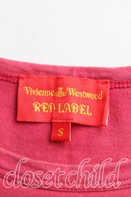 Vivienne Westwood / カラーオーブ刺繍Tシャツ S ピンク H-24-11-17 