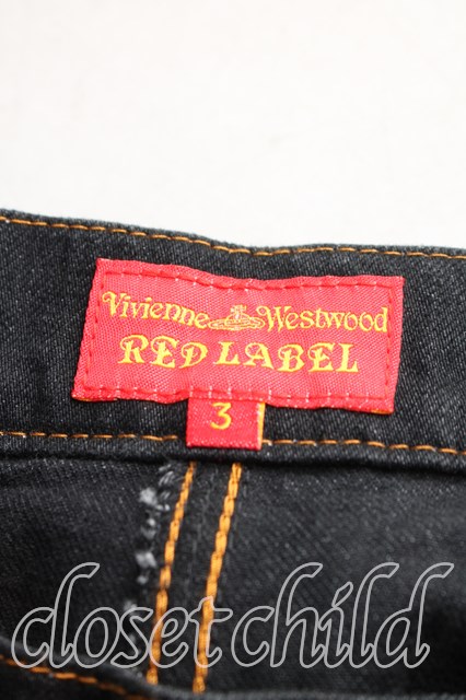 ヴィヴィアンウエストウッド 中古 / ハートオーブ刺繍デニムキュロット